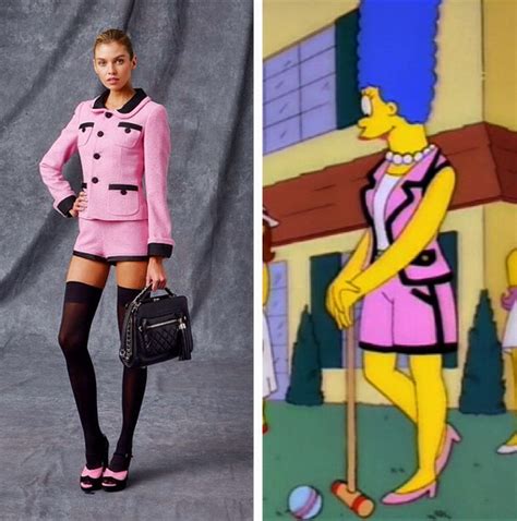 marge vestido chanel|marge simpson chanel suit.